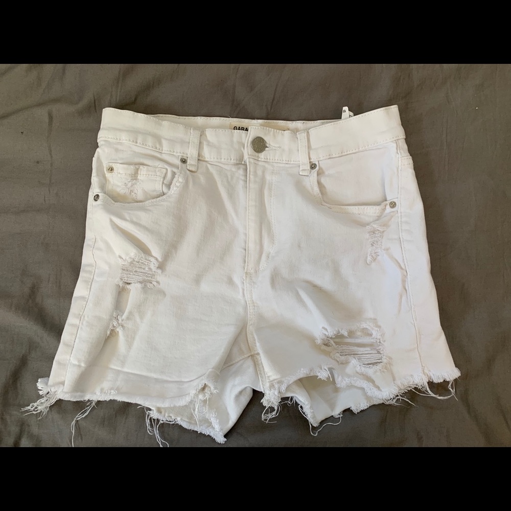 Distressed jeans shorts size7